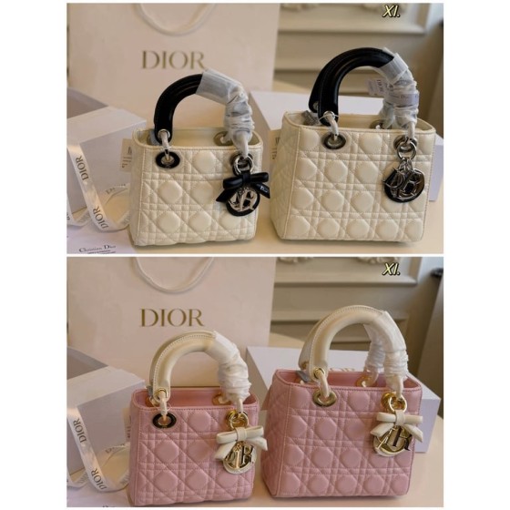 Lady Dior Mini / Medium (Cannage Lambskin)